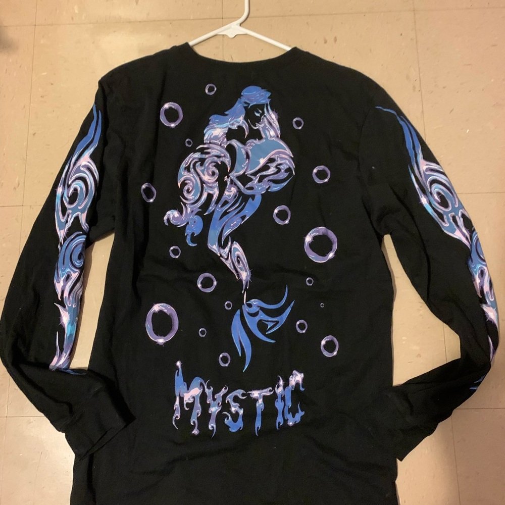 Horoscopz Mystical Mermaid Black Long Sleeve Shirt